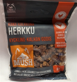 MUSH Minisnack - Kylling-Kalkun - 80 g